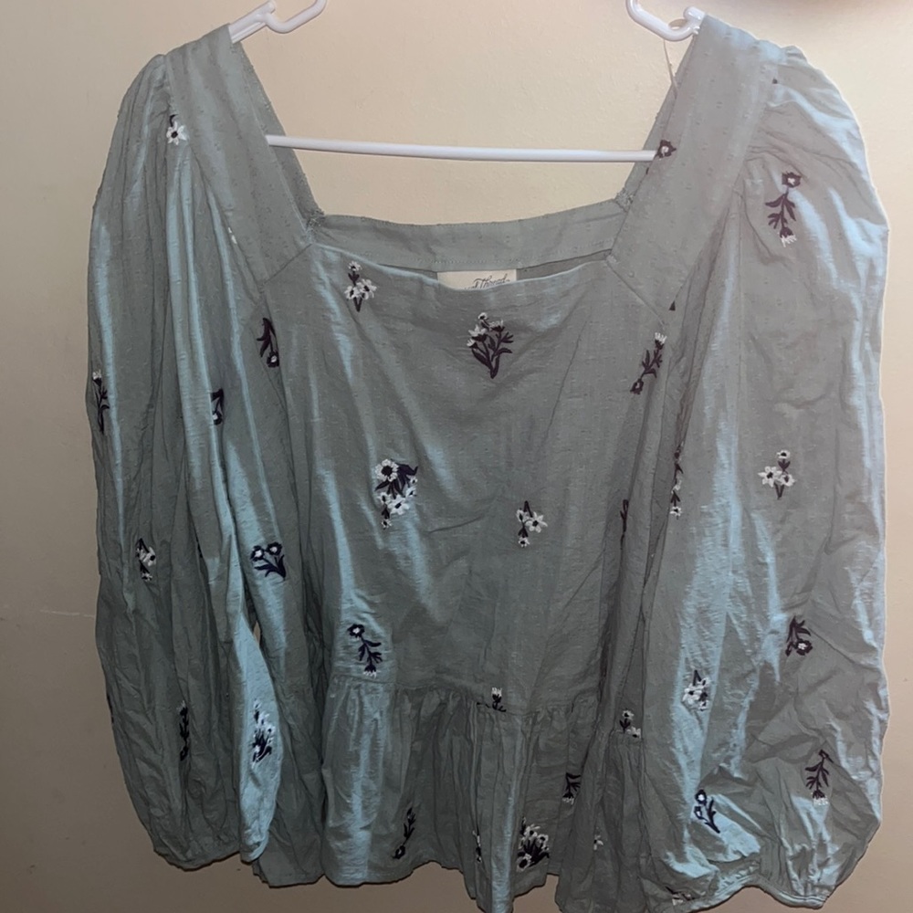 From target. Slightly off the shoulder blouse